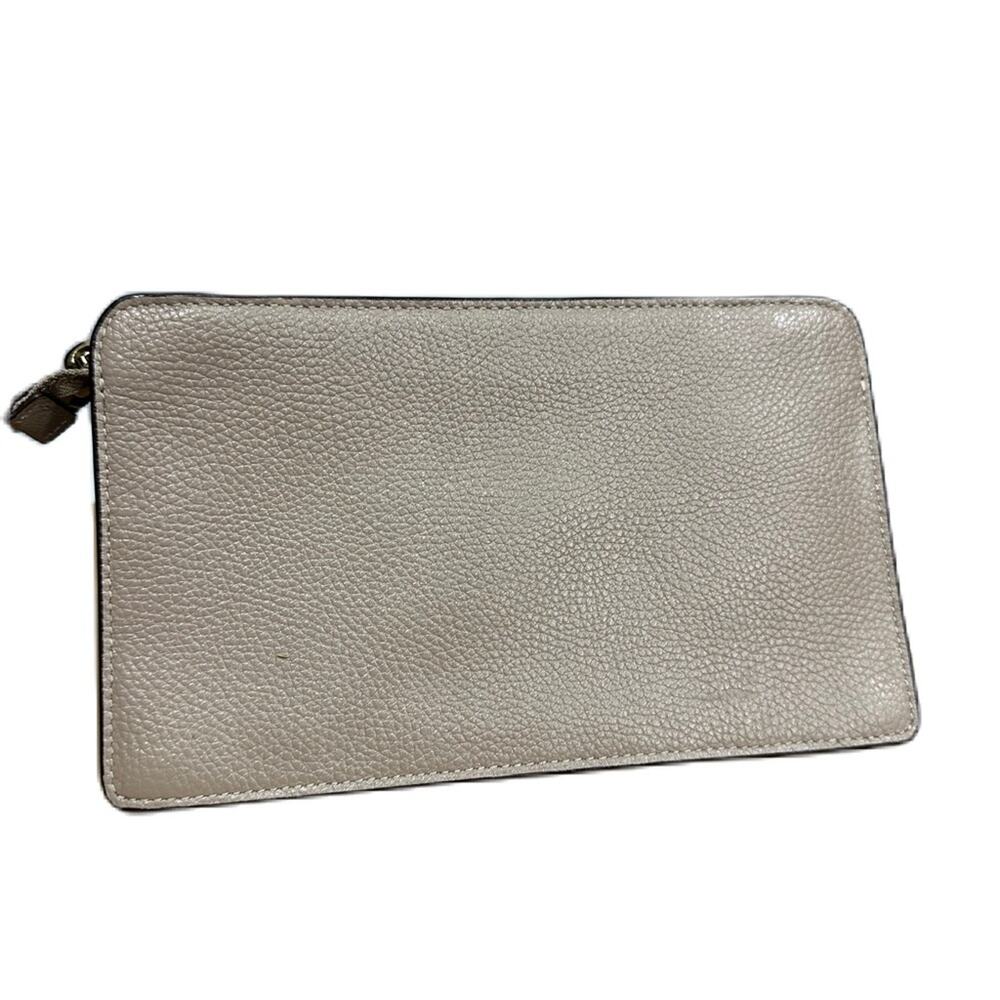 Excellent Coach‎ Tan Pebble Leather Phone Case Designer Wallet - Picture 2 of 9
